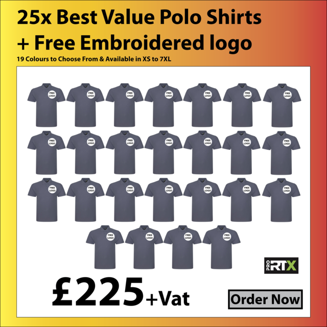 25 Polo Shirts offer